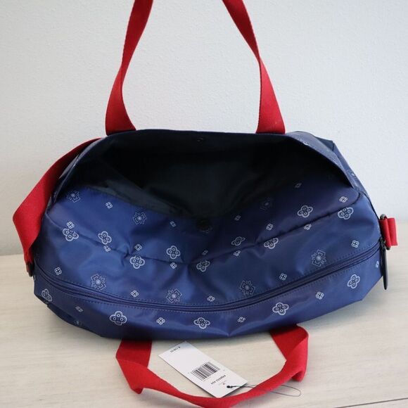 Tommy Hilfiger 69J6552 420 Unisex Large Navy/Red Travel Weekender Duffle Bag - Picture 6 of 11